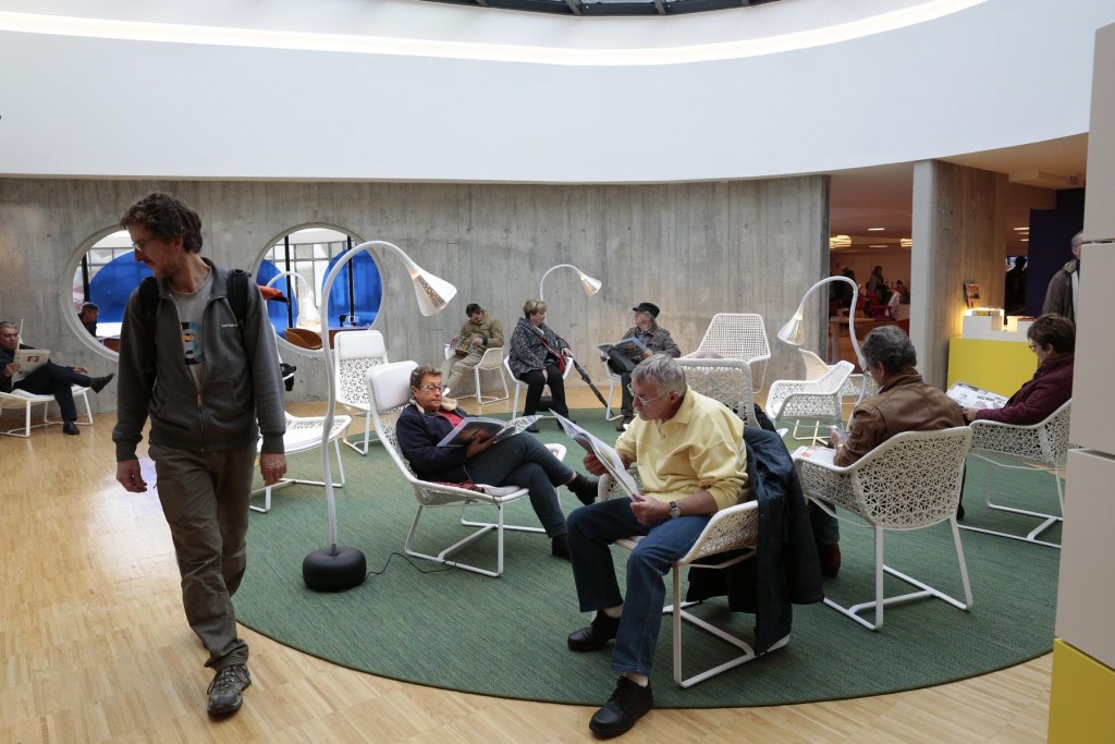 bibliotheque oscar Niemeyer 1er jour d'ouverture.
